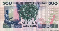 500 Shillings TANZANIA  1989 P.21b UNC