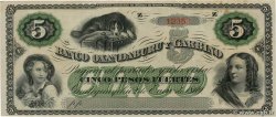 5 Pesos Fuertes Non émis ARGENTINA  1869 PS.1792r