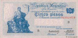 5 Pesos ARGENTINA  1925 P.244b