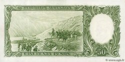 50 Pesos ARGENTINA  1955 P.271a q.FDC
