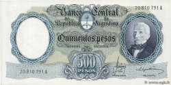 500 Pesos ARGENTINIEN  1964 P.278a fST+