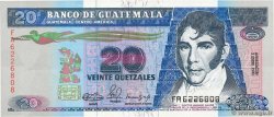 20 Quetzales GUATEMALA  1990 P.076b FDC