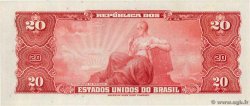 20 Cruzeiros BRAZIL  1961 P.168a UNC