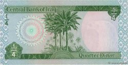 1/4 Dinar IRAK  1973 P.061 FDC