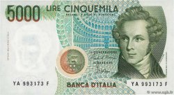 5000 Lire ITALIA  1985 P.111a FDC