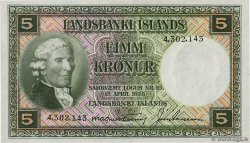 5 Kronur ISLANDIA  1948 P.32a FDC