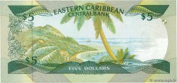 5 Dollars EAST CARIBBEAN STATES  1988 P.22a1 FDC
