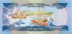 10 Dollars EAST CARIBBEAN STATES  1985 P.23a2 FDC
