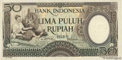 50 Rupiah INDONÉSIE  1958 P.058