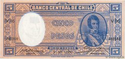 5 Pesos - 1/2 Condor CHILE  1935 P.091c UNC