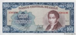 100 Escudos CHILI  1964 P.141a