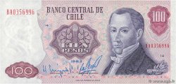 100 Pesos CHILE  1983 P.152b UNC