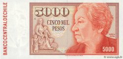 5000 Pesos CHILI  1990 P.155b