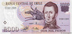2000 Pesos CHILI  1997 P.158a