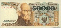 50000 Zlotych POLEN  1989 P.153a