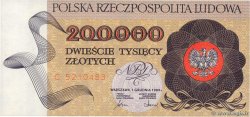 200000 Zlotych POLONIA  1989 P.155a FDC