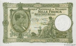 1000 Francs - 200 Belgas BÉLGICA  1944 P.110 SC+