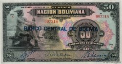 50 Bolivianos BOLIVIA  1929 P.116 SC