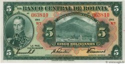 5 Bolivianos BOLIVIA  1928 P.120a