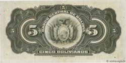5 Bolivianos BOLIVIEN  1928 P.120a VZ