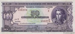 50 Bolivianos BOLIVIA  1945 P.141