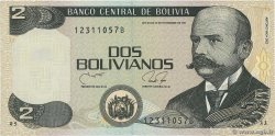 2 Bolivianos BOLIVIEN  1990 P.202b