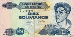 10 Bolivianos BOLIVIEN  1987 P.204a