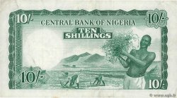 10 Shillings NIGERIA  1958 P.03 TTB