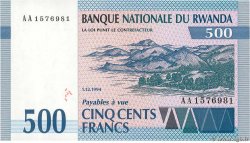 500 Francs RUANDA  1994 P.23 FDC