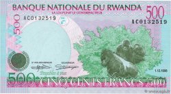 500 Francs RUANDA  1998 P.26a