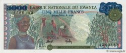 5000 Francs RUANDA  1978 P.15a FDC