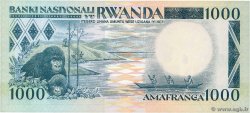 1000 Francs RUANDA  1981 P.17a FDC