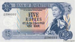 5 Rupees MAURITIUS  1967 P.30c UNC-