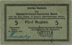 5 Rupien Deutsch Ostafrikanische Bank  1915 P.31 XF