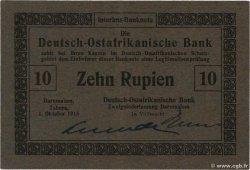 10 Rupien Deutsch Ostafrikanische Bank  1915 P.38a AU