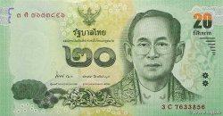 20 Baht THAILAND  2015 P.118 UNC