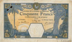 50 Francs DAKAR AFRIQUE OCCIDENTALE FRANÇAISE (1895-1958) Dakar 1929 P.09Bc TB