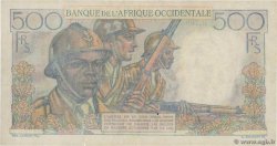 500 Francs FRENCH WEST AFRICA  1950 P.41 F