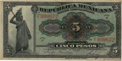 5 Pesos MEXICO  1915 PS.0685a MBC