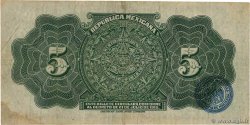 5 Pesos MEXICO  1915 PS.0685a MBC