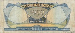 1000 Francs REPúBLICA DEMOCRáTICA DEL CONGO  1961 P.008a MBC