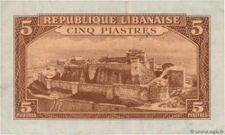 5 Piastres LIBANON  1950 P.046 SS