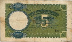 5 Franga ALBANIA  1939 P.06a