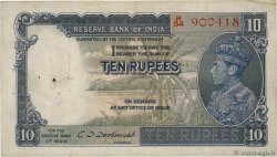 10 Rupees INDIA  1943 P.019b F