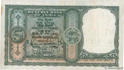 5 Rupees INDIA  1957 P.035b VF+