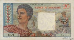 20 Francs TAHITI  1951 P.21b VZ+