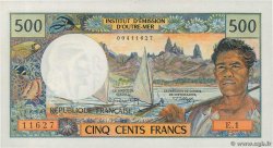 500 Francs TAHITI  1970 P.25a