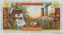 10 Francs FRENCH ANTILLES  1964 P.08b VF