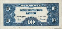 10 Deutsche Mark GERMAN FEDERAL REPUBLIC  1949 P.16a F+