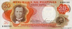 20 Piso PHILIPPINES  1969 P.145a